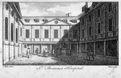 Sąd środkowy szpitala św. Tomasza, Southwark, Londyn, ok. 1750. autorstwa William Elliot