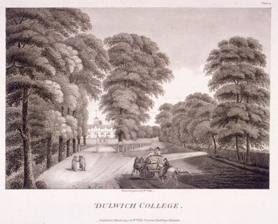 Dulwich College, Camberwell, Londyn, 1792 autorstwa William Ellis