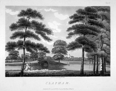 Widok Clapham, Londyn, 1792 autorstwa William Ellis