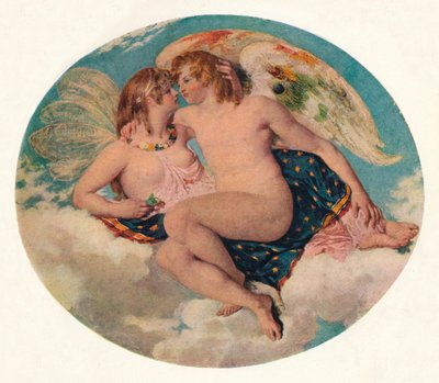 Kupidyn i Psyche, XIX wiek. autorstwa William Etty