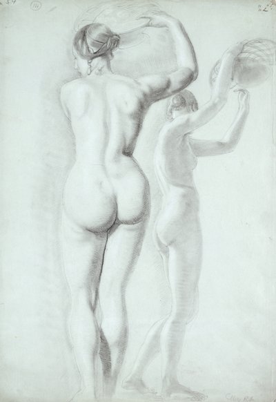 Studia postaci (ołówek na papierze) autorstwa William Etty