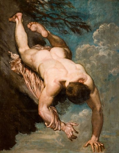 Manlius wyrzucony ze skały, 1818. autorstwa William Etty