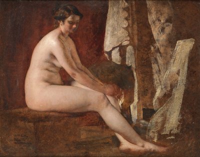 Siedząc nago autorstwa William Etty