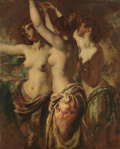 Trzy Gracje. autorstwa William Etty