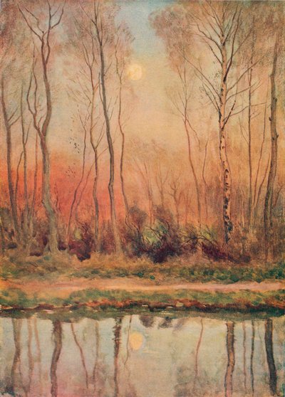 „Kanał Surrey, wieczór”, c1893 autorstwa William Eyre Walker