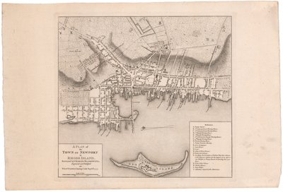 Plan Newport autorstwa Fadena autorstwa William Faden