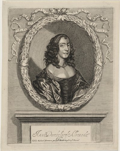Anna, księżna Albemarle autorstwa William Faithorne