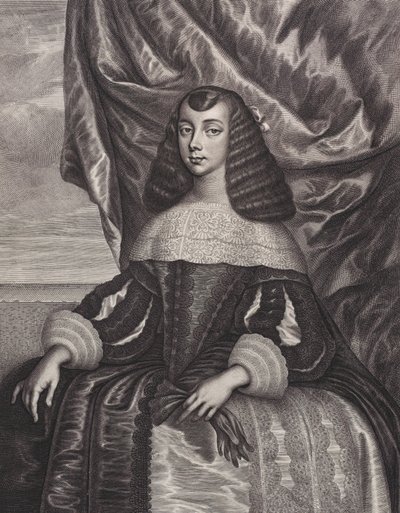 Katarzyna z Braganzy, 1662. autorstwa William Faithorne