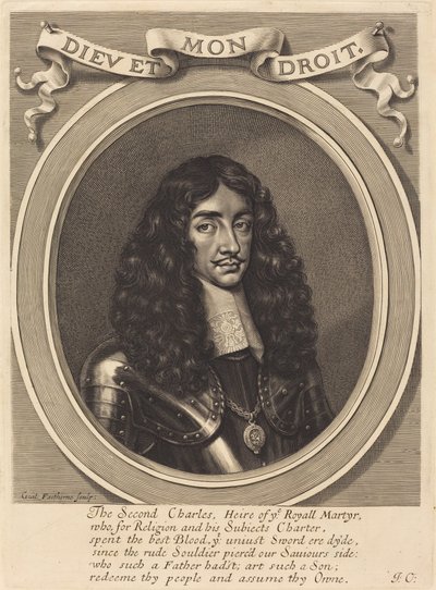 Karol II autorstwa William Faithorne