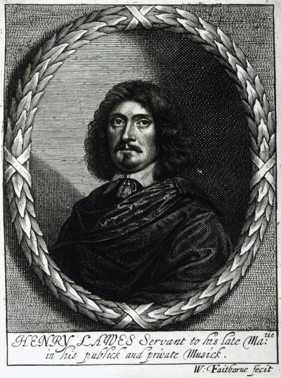 Henry Lawes (1596-1662) autorstwa William Faithorne