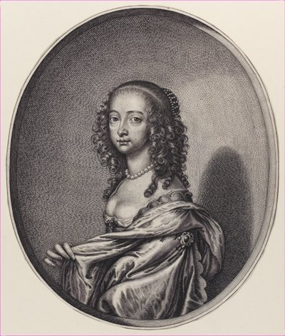 Maryja, księżna Orańska, 1641-50. autorstwa William Faithorne