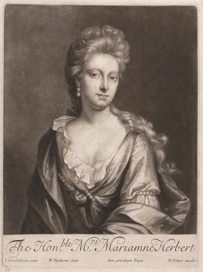 A Honorável Sra. Marianne Herbertpolish autorstwa William Faithorne