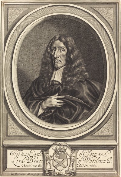 Thomas Bruce, hrabia Elgin autorstwa William Faithorne after Sir Anthony van Dyck