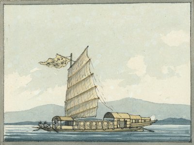 Chińska łódź pasażerska autorstwa William Ffarington