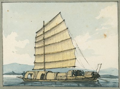 Chińska łódź handlowa autorstwa William Ffarington