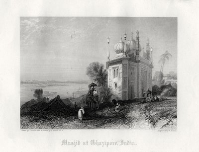 „Masjid w Ghazipur, Indie”, XIX w. autorstwa William Finden