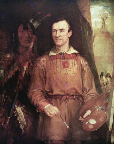 George Catlin (1798-1872) 1849 (olej na płótnie) autorstwa William Fisk