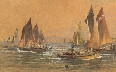 Łodzie rybackie autorstwa William Fleming Vallance