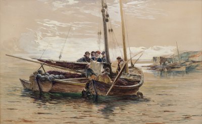 Czytanie wiadomości wojennych autorstwa William Fleming Vallance