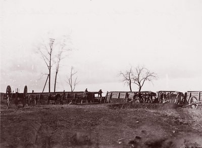 Fort Brady, Virginia, niedaleko Dutch Gap, 1865. autorstwa William Frank Browne