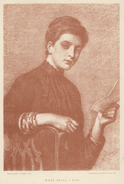 Co mam powiedzieć? (lito) autorstwa William Frederick (after) Yeames