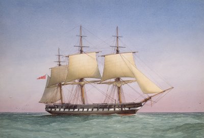 „50-działowa fregata HMS „Arethusa”, 1876 r. autorstwa William Frederick Mitchell