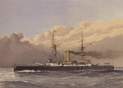 HMS Royal Sovereign, pancernik 1. klasy autorstwa William Frederick Mitchell