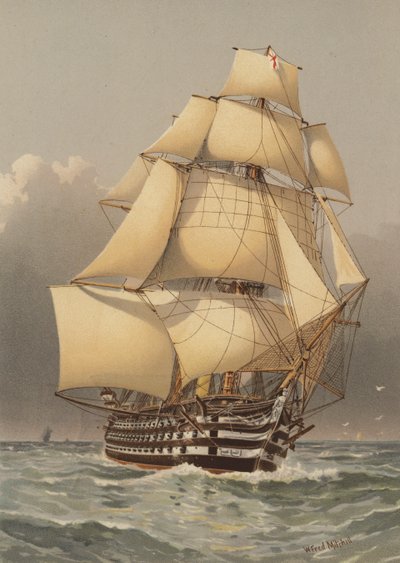 HMS Victoria, 121 dział autorstwa William Frederick Mitchell