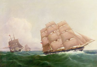 W gorącym pościgu autorstwa William Frederick Mitchell