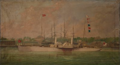 Parowiec wiosłowy "Ella autorstwa William Frederick Mitchell