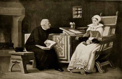 Lady Jane Grey w więzieniu, ilustracja z „Hutchinson