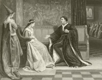 Zaloty króla Henryka V autorstwa William Frederick Yeames