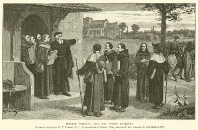 Wyclif wysyła swoich biednych księży autorstwa William Frederick Yeames