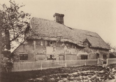 W Burwash, Sussex (zdjęcie czarno-białe) autorstwa William Galsworthy Davie
