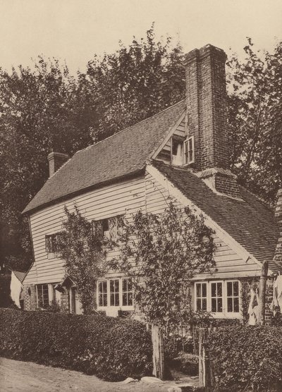 W Mayfield, Sussex (zdjęcie czarno-białe) autorstwa William Galsworthy Davie