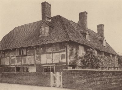 Northbridge Street, niedaleko Robertsbridge, Sussex (zdjęcie czarno-białe) autorstwa William Galsworthy Davie