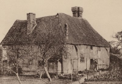 W Smallbridge, Horsmonden, Kent (zdjęcie czarno-białe) autorstwa William Galsworthy Davie