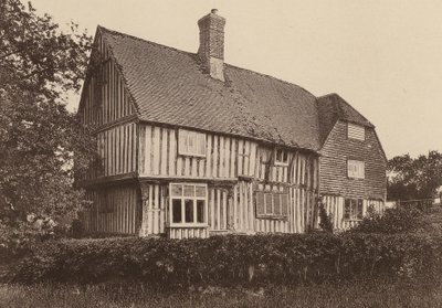 W Strawberry Hole, Northiam, Sussex (zdjęcie czarno-białe) autorstwa William Galsworthy Davie