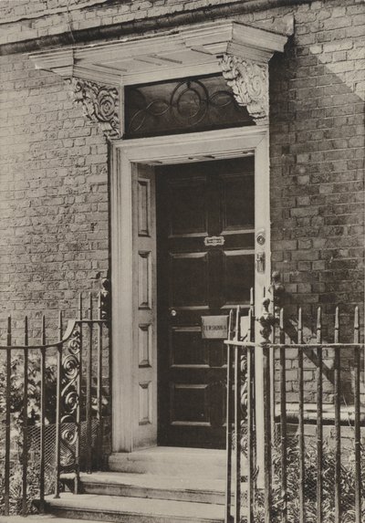 Drzwi, żyto, Sussex (zdjęcie czarno-białe) autorstwa William Galsworthy Davie