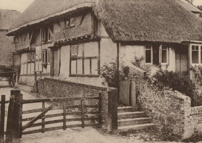 Farm House, Bury, West Sussex (zdjęcie czarno-białe) autorstwa William Galsworthy Davie