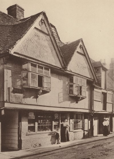 W North Lane, Canterbury, Kent (zdjęcie czarno-białe) autorstwa William Galsworthy Davie