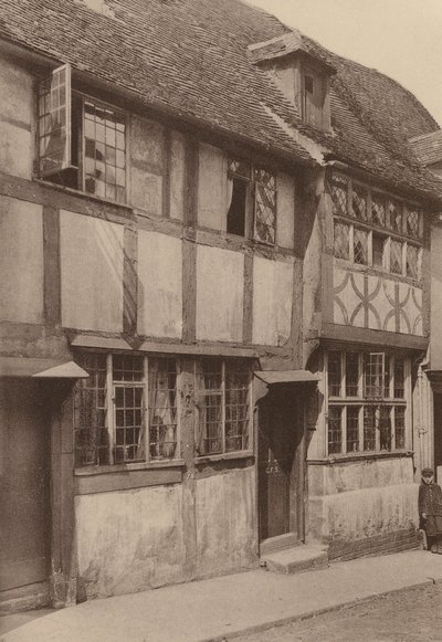 West Street, Rye, Sussex (zdjęcie czarno-białe) autorstwa William Galsworthy Davie