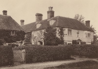 Market Cross House, Hawkhurst, Kent (zdjęcie czarno-białe) autorstwa William Galsworthy Davie