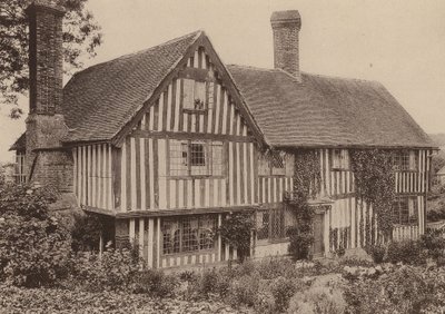 Strean Farm, Sedlescombe, Sussex (zdjęcie czarno-białe) autorstwa William Galsworthy Davie