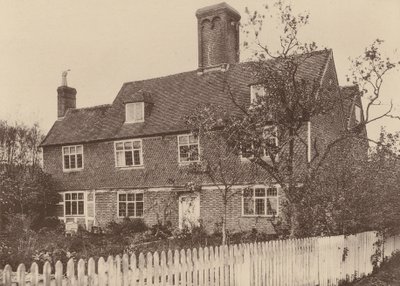 Swiggshole Farmhouse, Horsmonden, Kent (zdjęcie czarno-białe) autorstwa William Galsworthy Davie
