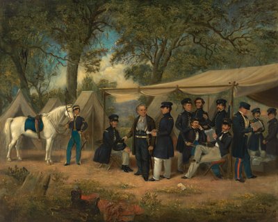 Zachary Taylor w Walnut Springs, 1847. autorstwa William Garl Browne