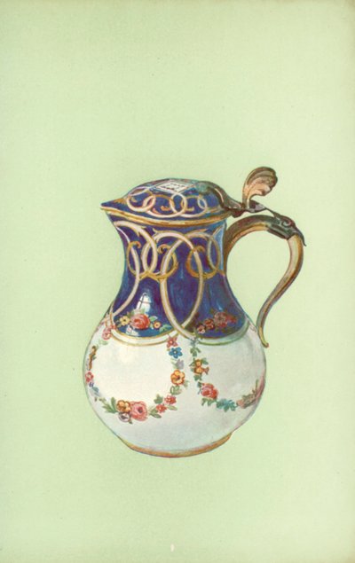 Dzbanek, Sevres, błękit królewski (kolor lito) autorstwa William Gibb