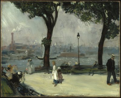 Park East River autorstwa William Glackens