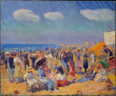 Tłumy na wybrzeżu autorstwa William Glackens