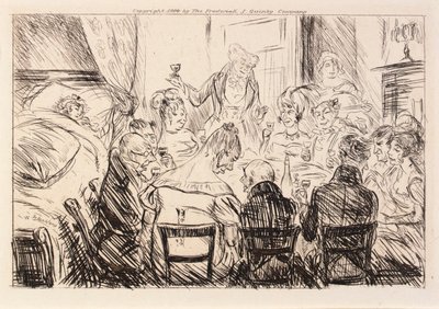 Nie było słychać nic poza brzękiem talerzy i widelców autorstwa William Glackens